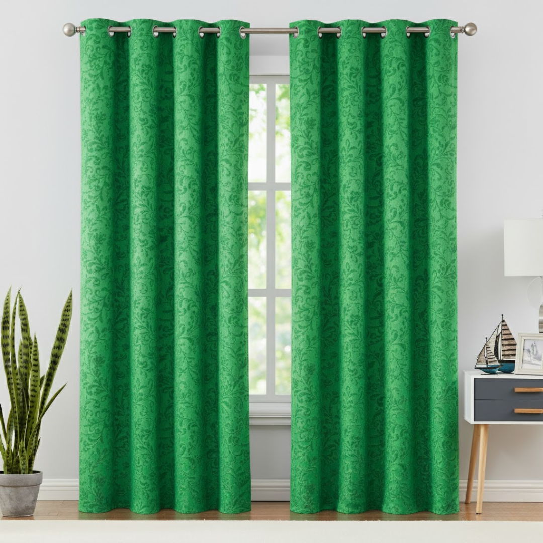 95 Inch Blackout Curtains Geometric Pattern