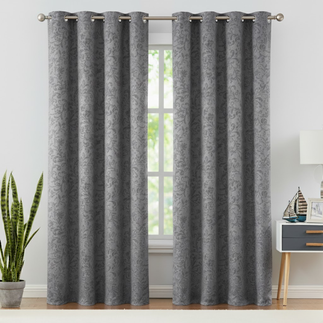 95 Inch Blackout Curtains Geometric Pattern