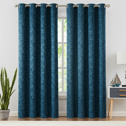 95 Inch Blackout Curtains Geometric Pattern
