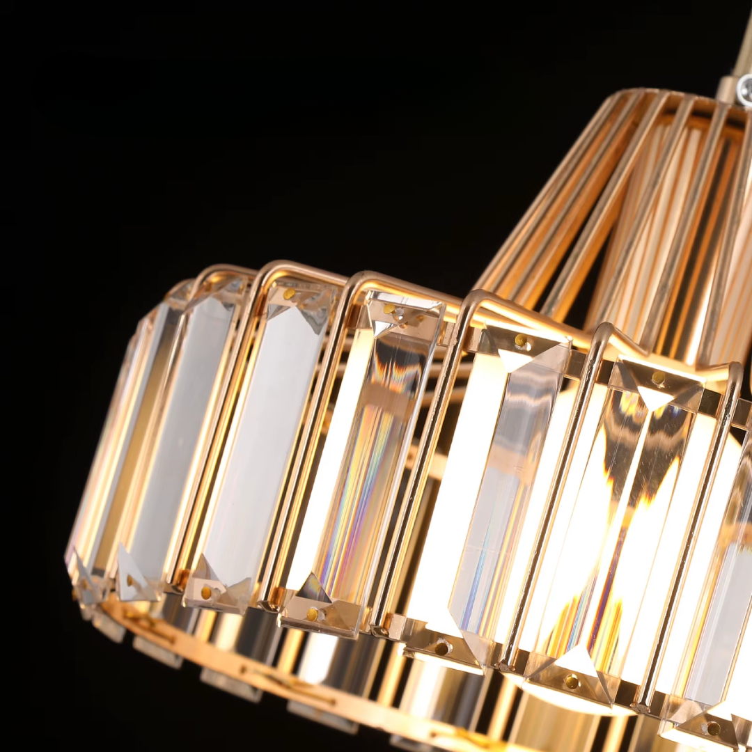 Golden Crystal Chandelier