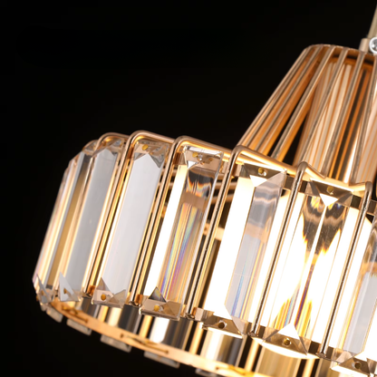 Golden Crystal Chandelier