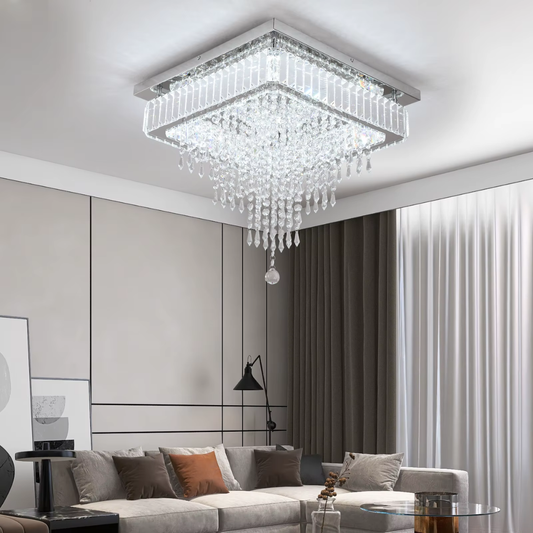 Crystal Chandelier Ceiling Light Smart LED