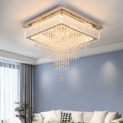Crystal Chandelier Ceiling Light Smart LED