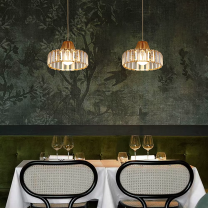 Golden Crystal Chandelier