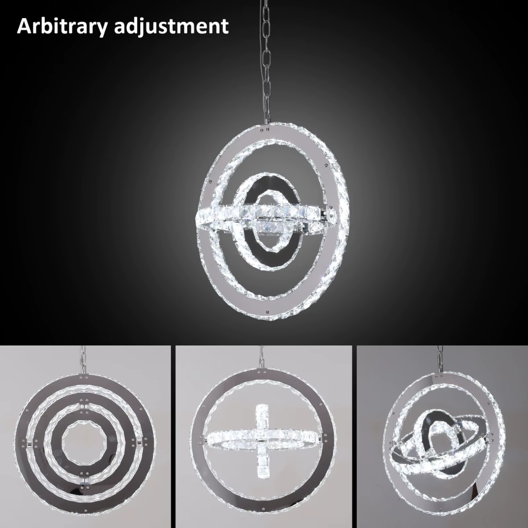 K9 Crystal Round Chandelier Light