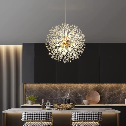 Dandelion Crystal Ceiling Light