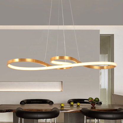 Modern Twisted LED Pendant Light