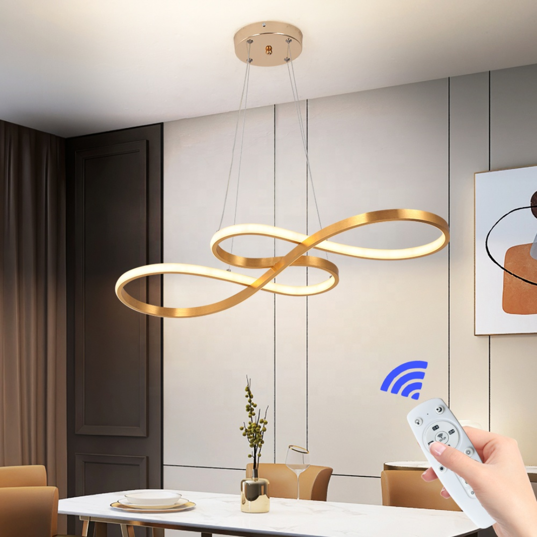 Modern Twisted LED Pendant Light