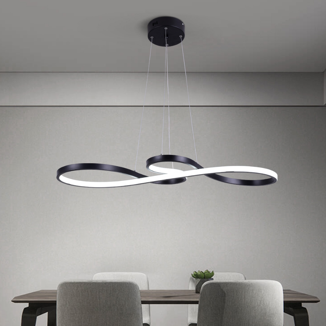 Modern Twisted LED Pendant Light