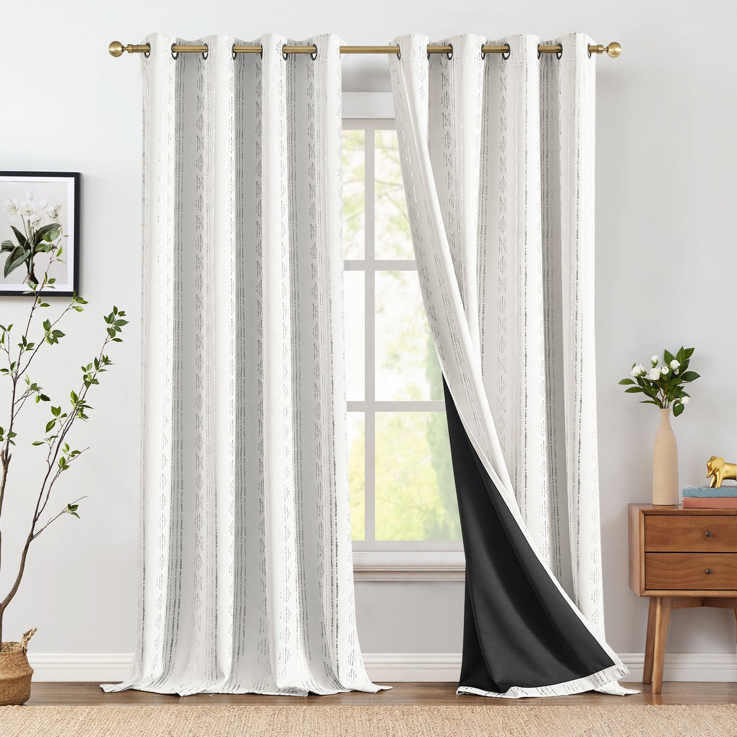 96 Inch Blackout Curtains Bohemian Style