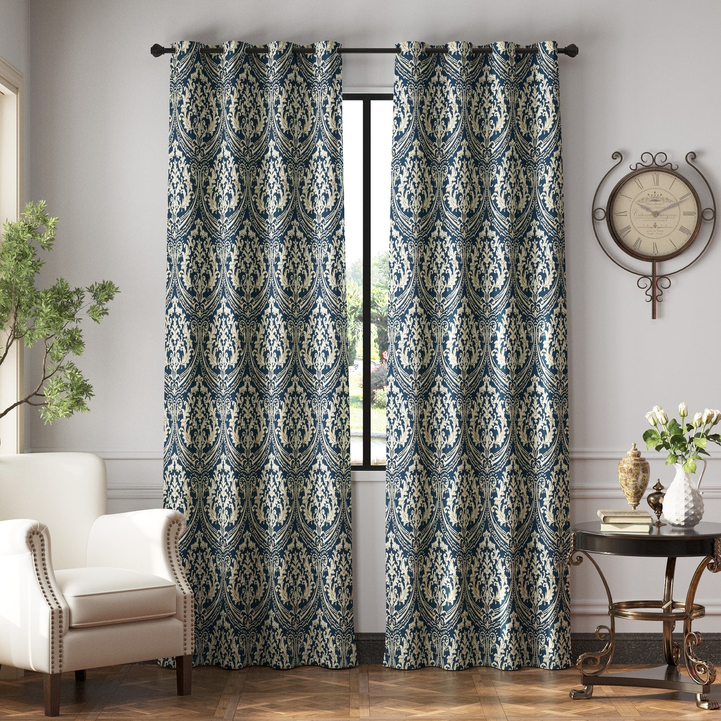 96 Inch Blackout Curtains European Style