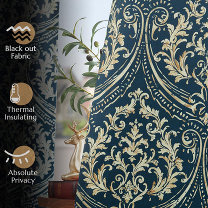 96 Inch Blackout Curtains European Style
