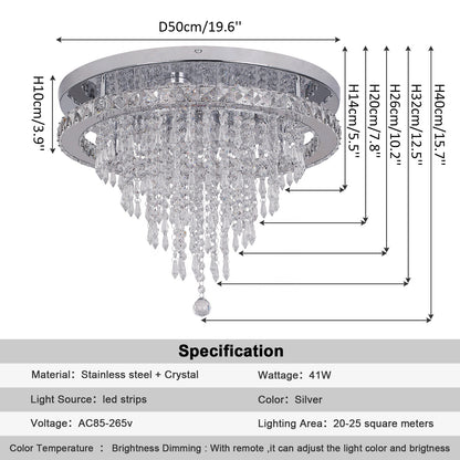 Luxury Modern Nordic Crystal Ceiling Chandelier