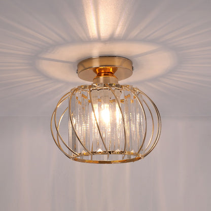 Luxury Gold Crystal Ceiling Light